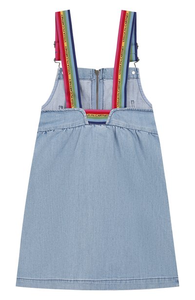 Джинсовый сарафан STELLA MCCARTNEY голубого цвета по цене 5995 руб., арт. 589077/S0K79, фото 2 Джинсовый сарафан STELLA MCCARTNEY, арт. 589077/S0K79, фото 2