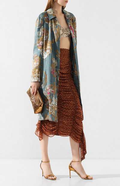 Пальто из смеси хлопка и льна DRIES VAN NOTEN синего цвета по цене 133000 руб., арт. 201-10279-9362, фото 2 Пальто из смеси хлопка и льна DRIES VAN NOTEN, арт. 201-10279-9362, фото 2