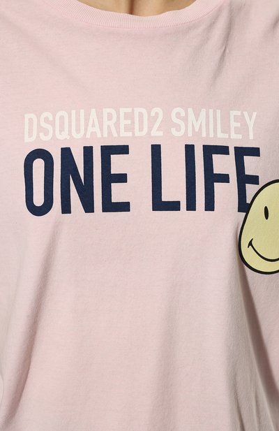 Хлопковая футболка dsquared2 x smiley DSQUARED2, арт. S73GC0270/S24307, фото 5