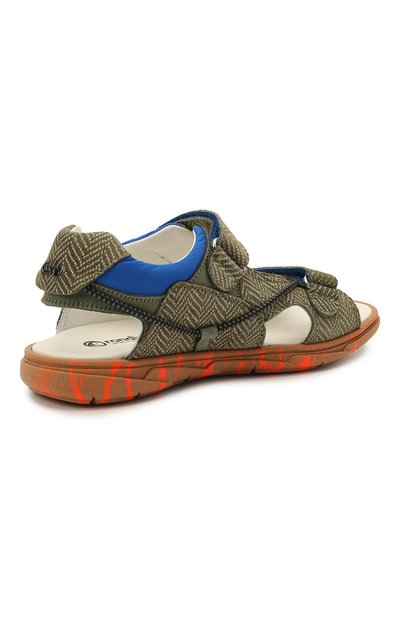 Кожаные сандалии RONDINELLA хаки цвета по цене 16350 руб., арт. 0986/6395/31-33, фото 3 Кожаные сандалии RONDINELLA, арт. 0986/6395/31-33, фото 3