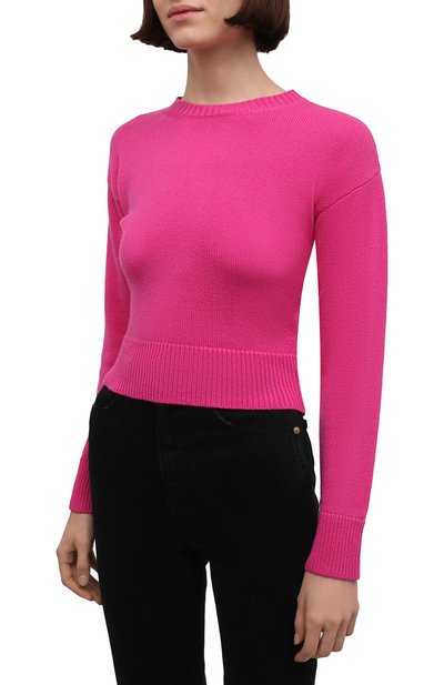 Кашемировый свитер VALENTINO фуксия цвета по цене 134000 руб., арт. WB3KCC266LS, фото 3 Кашемировый свитер VALENTINO, арт. WB3KCC266LS, фото 3