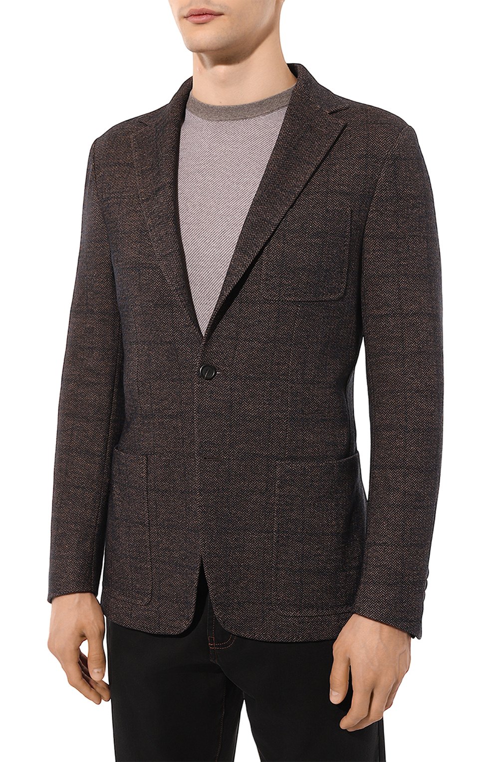 Пиджак из шерсти и хлопка CANALI, арт. J0147/JJ02554, фото 3