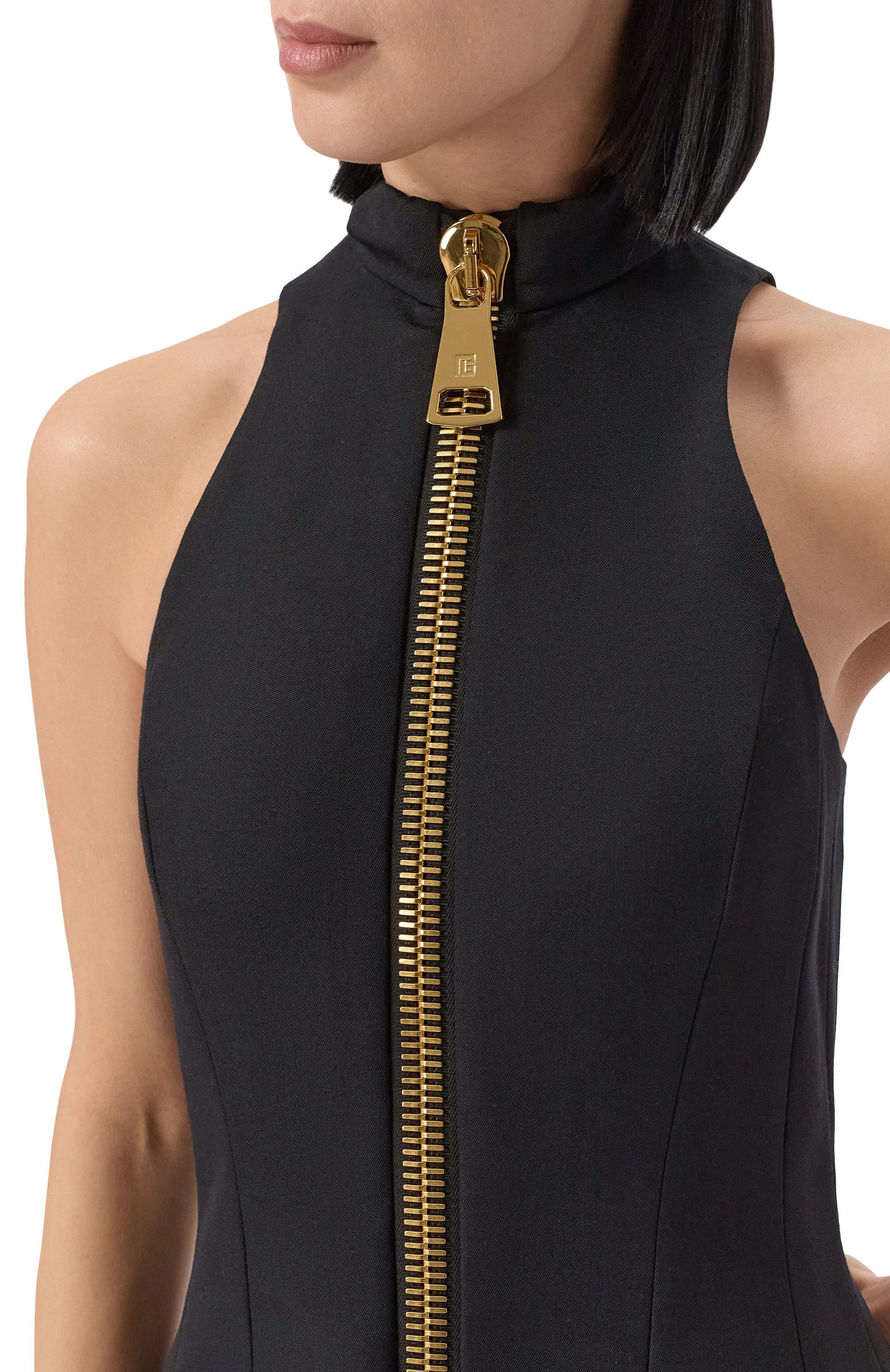 Шерстяное платье BALMAIN, арт. FF0R5158/WC09, фото 4