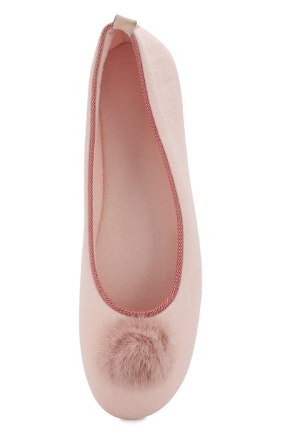 Кашемировые слиперы odette с отделкой из меха норки LORO PIANA, арт. FAC9413, фото 5
