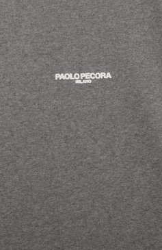 Детская хлопковая футболка PAOLO PECORA MILANO серого цвета, арт. PP3736/6-12 | Фото 3 (Драгоценные камни: Проставлено; Материал сплава: Проставлено; Материал внешний: Хлопок; Рукава: Короткие; Мальчики Кросс-КТ: Футболка-одежда; Ростовка одежда: 10 - 11 лет | 140 - 146см, 8 лет | 128 см, 6 лет | 116 см, 12 лет | 152 см)