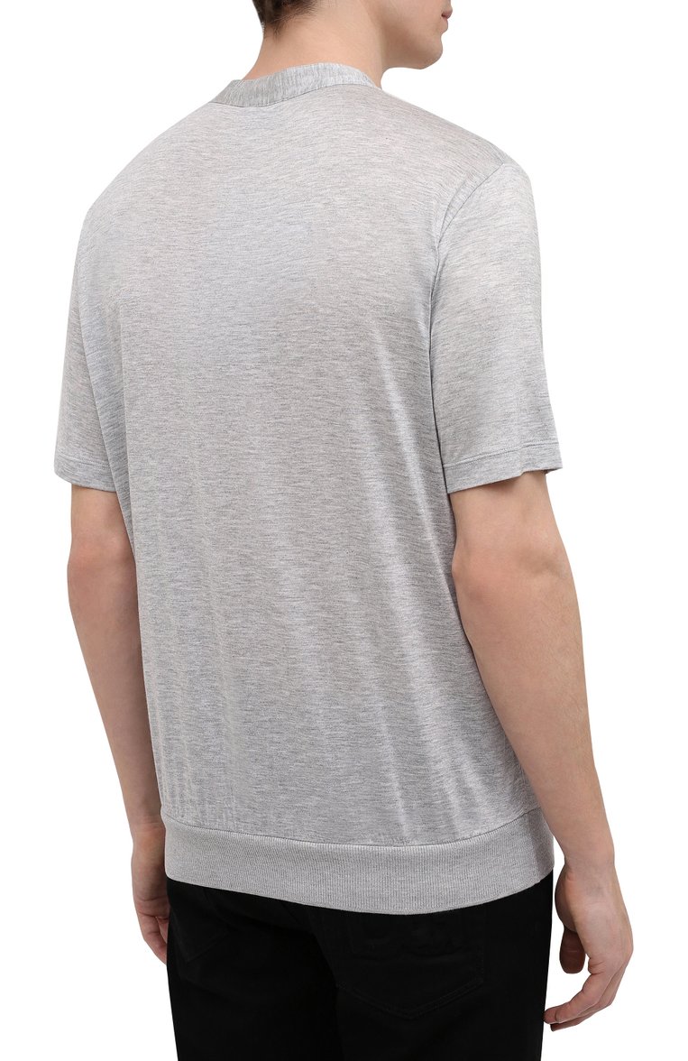 Футболка-хенли из вискозы GIORGIO ARMANI, арт. 3KSF50/SJYBZ, фото 1