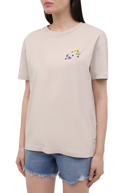 Хлопковая футболка OFF-WHITE, арт. 0WAA089S21JER002, фото 3