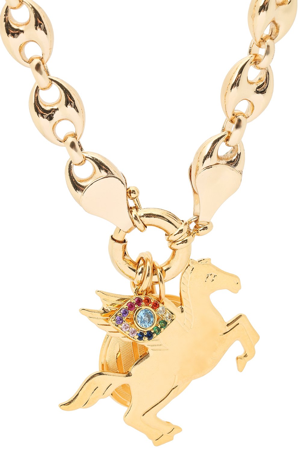 Колье HYPSO, арт. C0LLIER MAXI C0FFEE WITH 3 BREL0QUES, фото 2