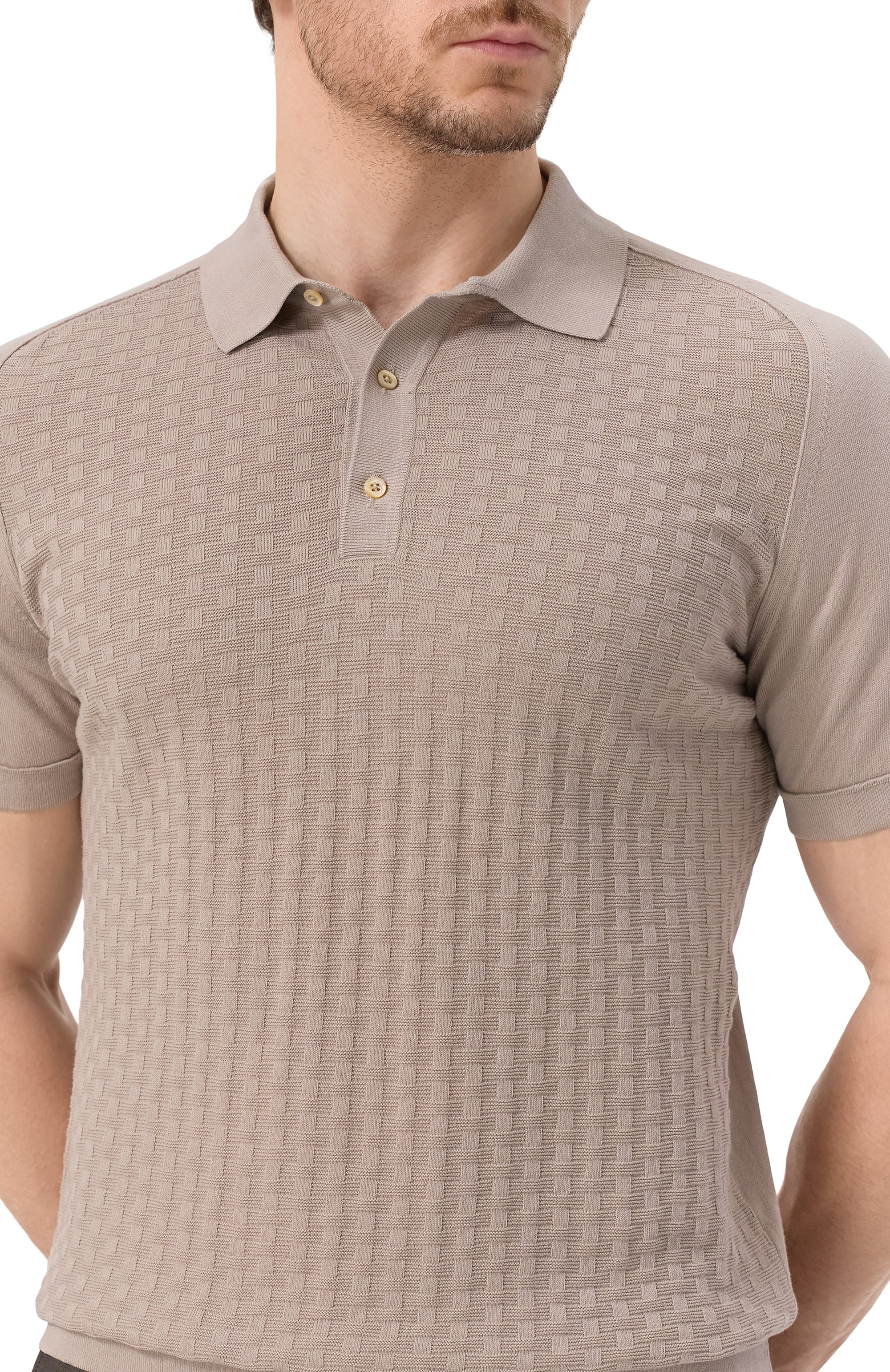 Хлопковое поло CORNELIANI бежевого цвета по цене 59600 руб., арт. 25M506-2525138, фото 5 Хлопковое поло CORNELIANI, арт. 25M506-2525138, фото 5