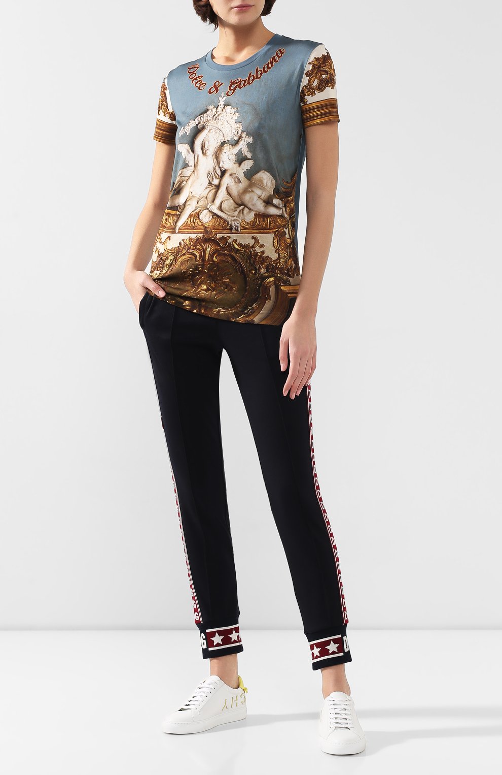 Шерстяные джоггеры DOLCE & GABBANA, арт. FTBMMT/FU76X, фото 2