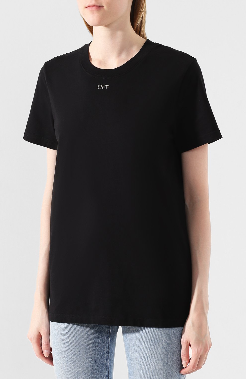 Хлопковая футболка OFF-WHITE, арт. 0WAA049E19B070651010, фото 3
