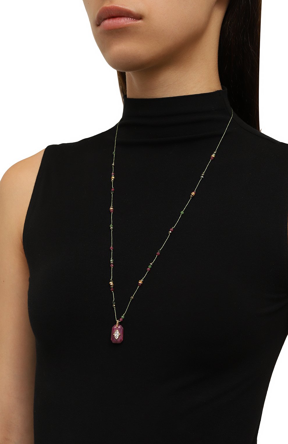 Подвеска HANKA_IN, арт. INS-C0-CRD-Z0I-PYR-RUB/RUB-CZ-3M, фото 2