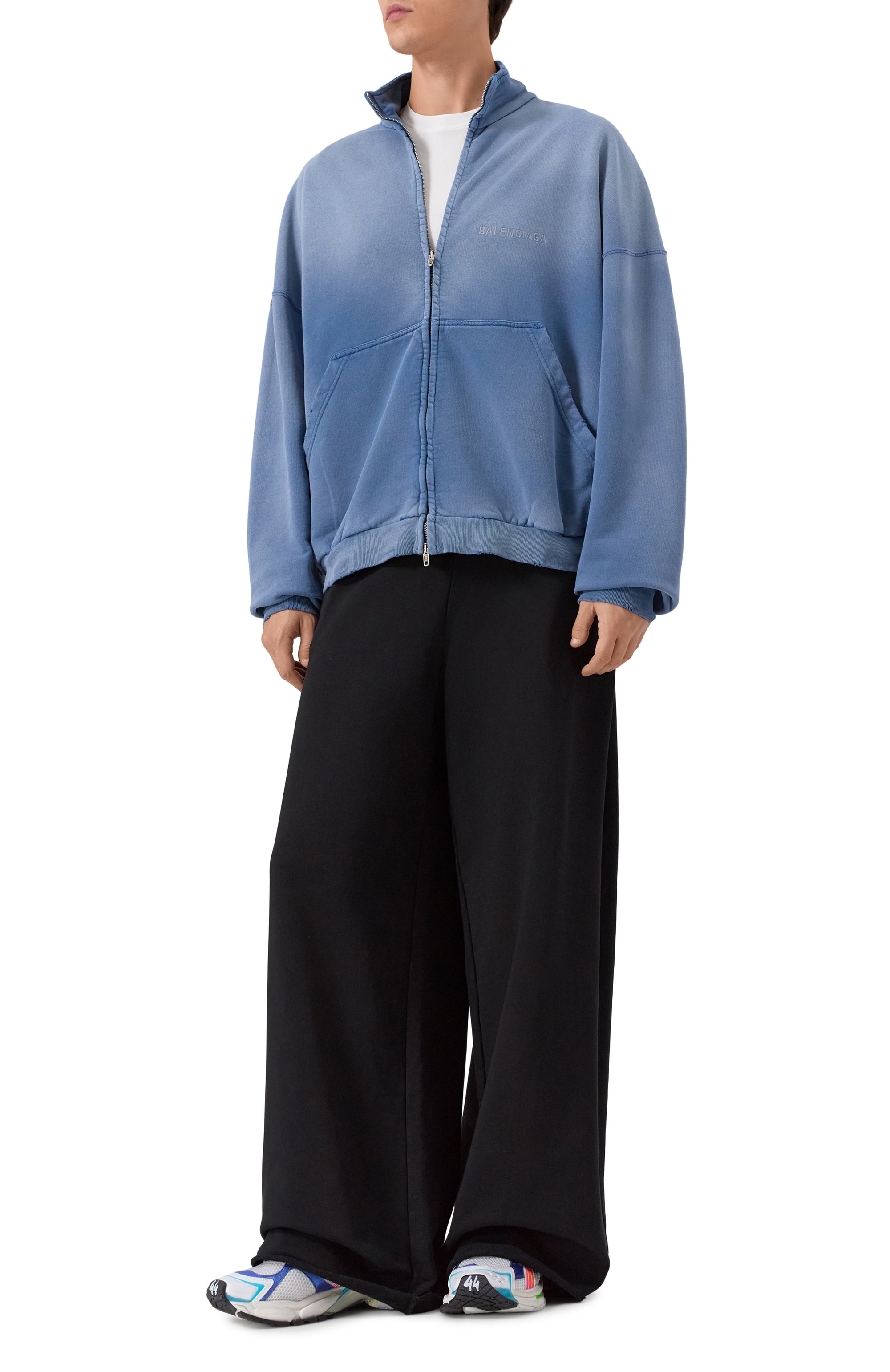 Комбинированные кроссовки runner BALENCIAGA, арт. 772774/W3RBW, фото 2