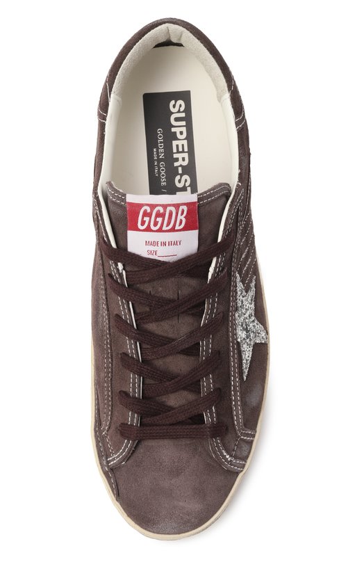 Замшевые кеды Super-Star Golden Goose Deluxe Brand GWF00101.F007559 Коричневый  GWF00101.F007559 Фото 6