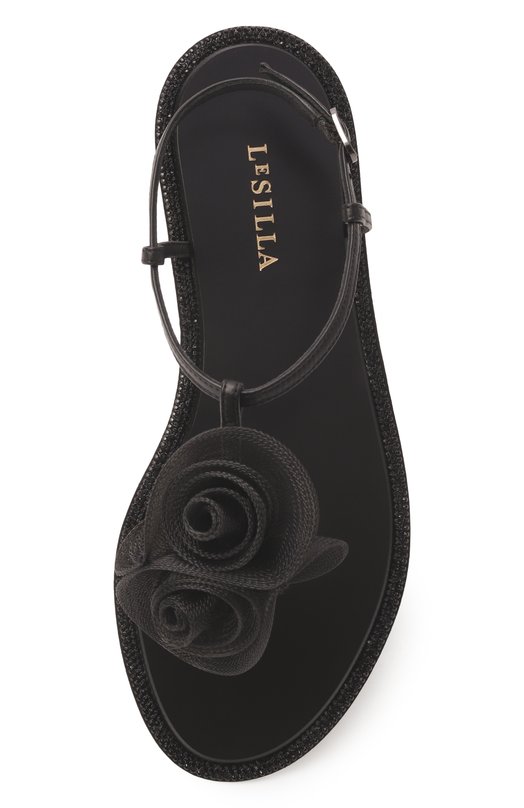Кожаные сандалии Rose Le Silla 1219F020MTPPNEM Чёрный  1219F020MTPPNEM Фото 6