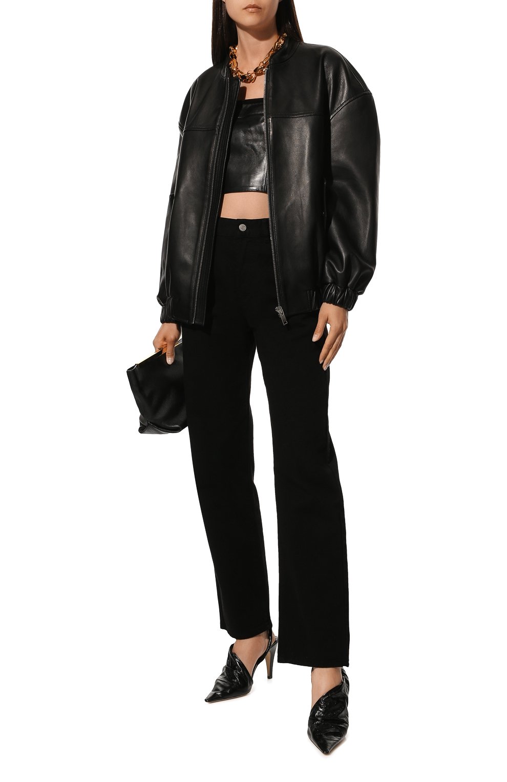 Кожаные туфли bv point BOTTEGA VENETA черного цвета по цене 76950 руб., арт. 630183/VBP10, фото 2 Кожаные туфли bv point BOTTEGA VENETA, арт. 630183/VBP10, фото 2