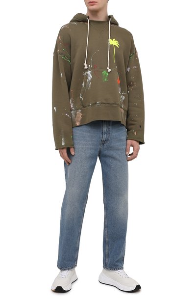 Хлопковое худи PALM ANGELS, арт. PMBB104S21FLE0025618, фото 2