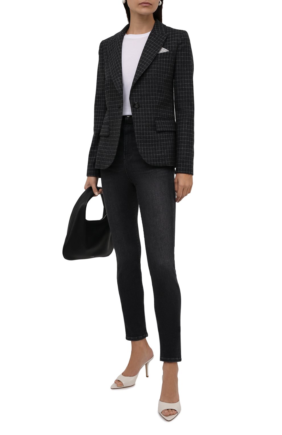 Жакет EMPORIO ARMANI серого цвета по цене 66700 руб., арт. 6K2G76/2N9AZ, фото 2 Жакет EMPORIO ARMANI, арт. 6K2G76/2N9AZ, фото 2