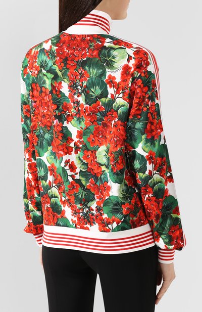 Кардиган из вискозы DOLCE & GABBANA красного цвета по цене 140500 руб., арт. F9D71T/FSRKF, фото 4 Кардиган из вискозы DOLCE & GABBANA, арт. F9D71T/FSRKF, фото 4