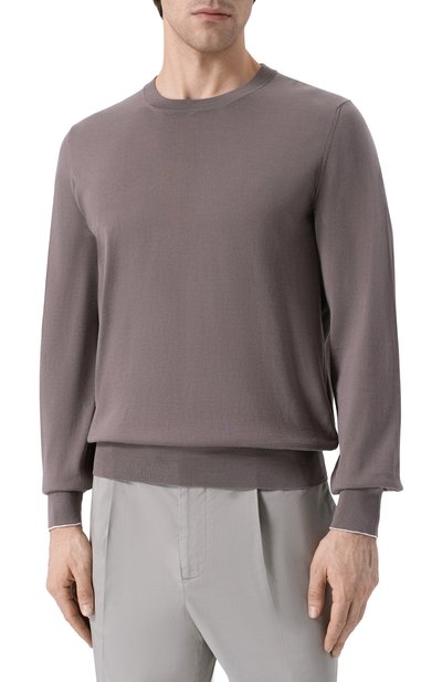 Хлопковый джемпер BRUNELLO CUCINELLI, арт. M2900100, фото 3