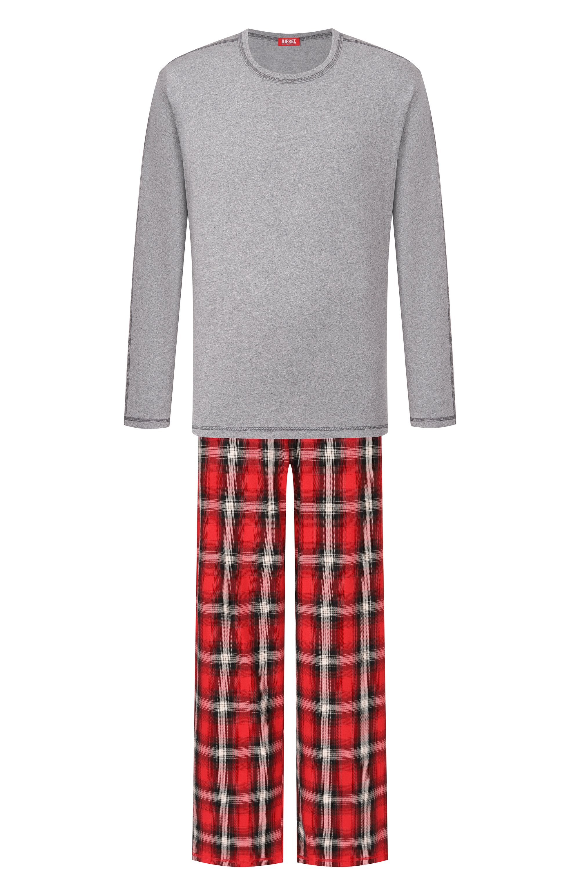 Хлопковая пижама DIESEL разноцветного цвета по цене 19850 руб., арт. A22070/0LJCA, фото 1 Хлопковая пижама DIESEL, арт. A22070/0LJCA, фото 1