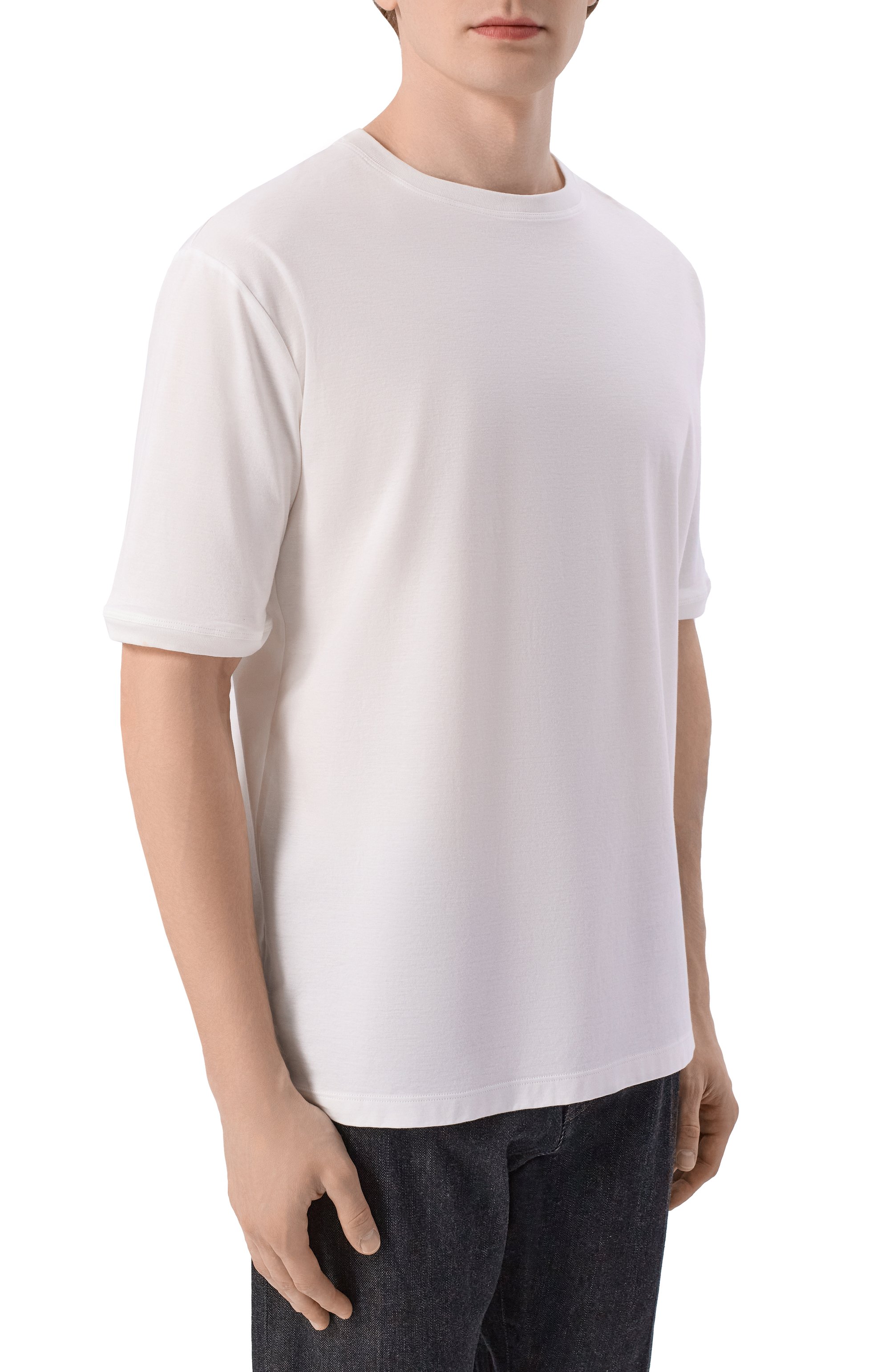 Хлопковая футболка KITON, арт. UMC029K06R49, фото 3