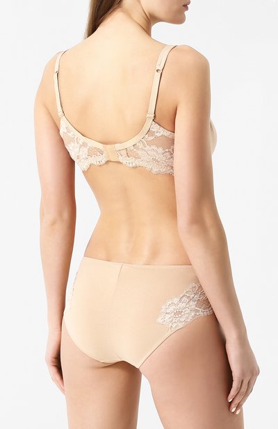 Однотонный хлопковый бюстгальтер с кружевной отделкой LA PERLA, арт. 906532D, фото 3