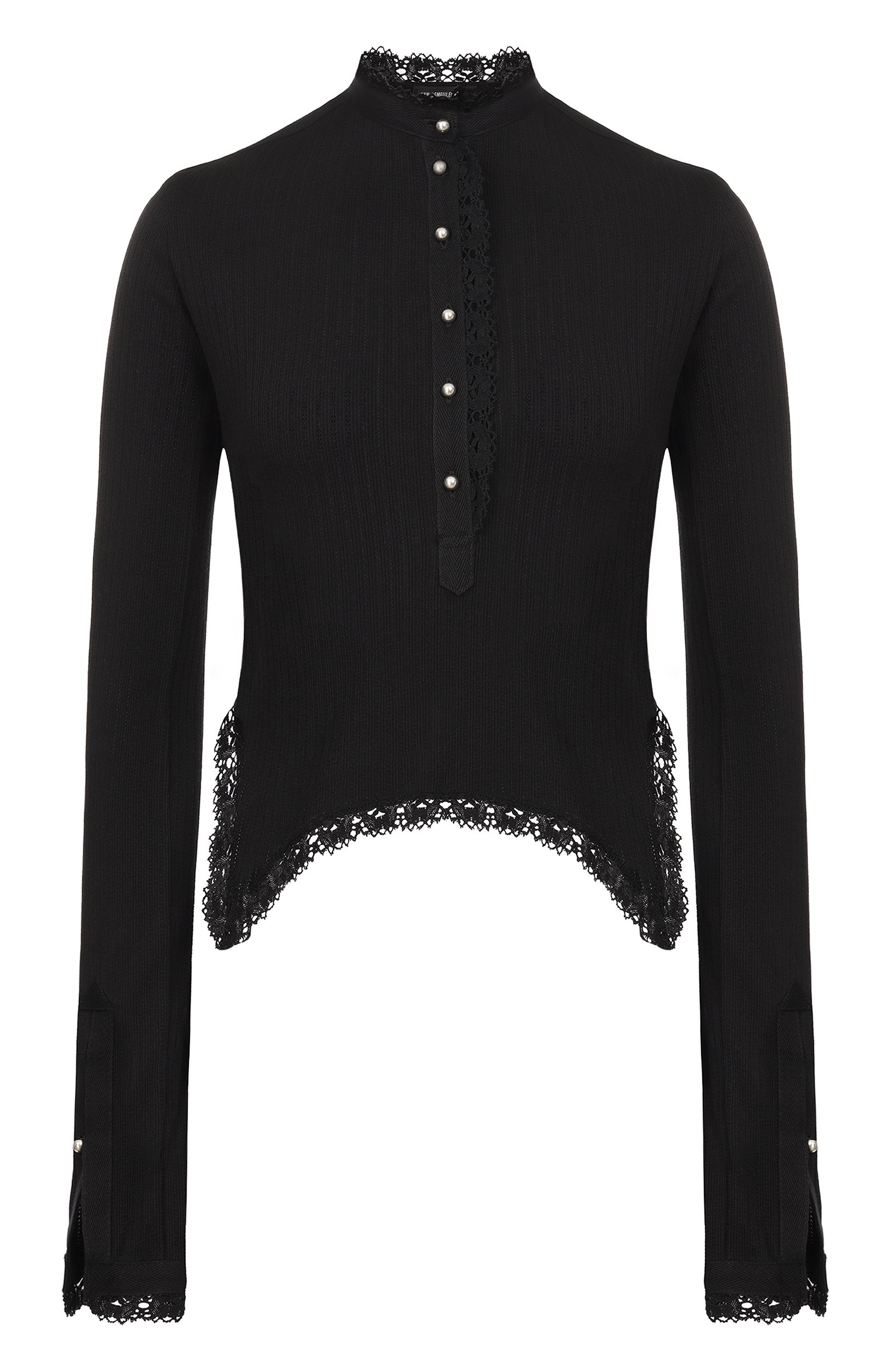Хлопковый топ ANN DEMEULEMEESTER черного цвета по цене 84550 руб., арт. B0014521/FA766, фото 1 Хлопковый топ ANN DEMEULEMEESTER, арт. B0014521/FA766, фото 1