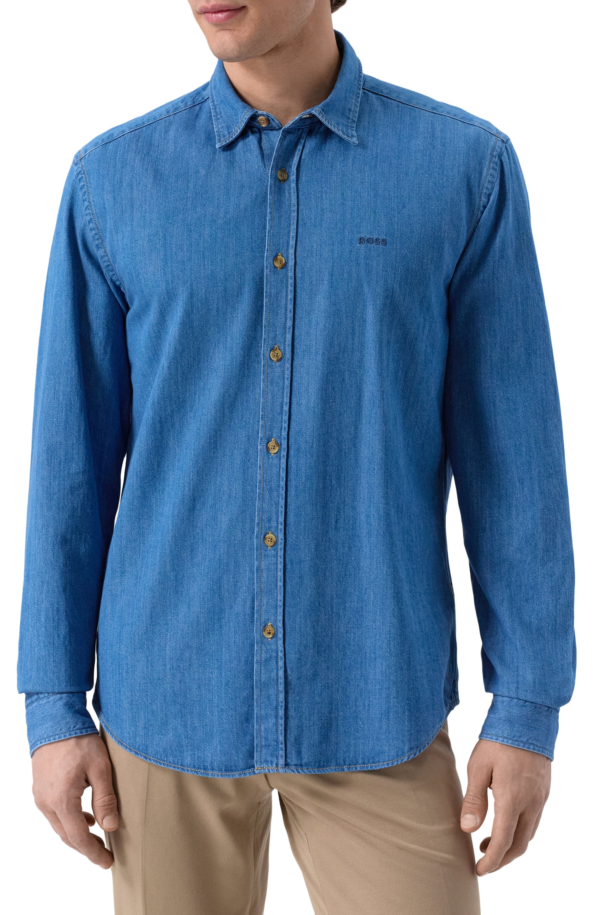 Джинсовая рубашка BOSS, арт. 50520279, фото 3