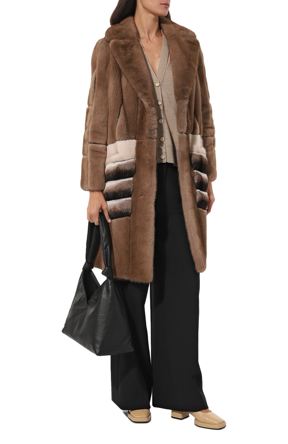 Шуба из меха норки и шиншиллы EMIL SHABAEV, арт. 0049, фото 2