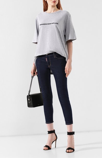 Джинсы DSQUARED2 темно-синего цвета по цене 39500 руб., арт. S75LB0212/S30595, фото 2 Джинсы DSQUARED2, арт. S75LB0212/S30595, фото 2