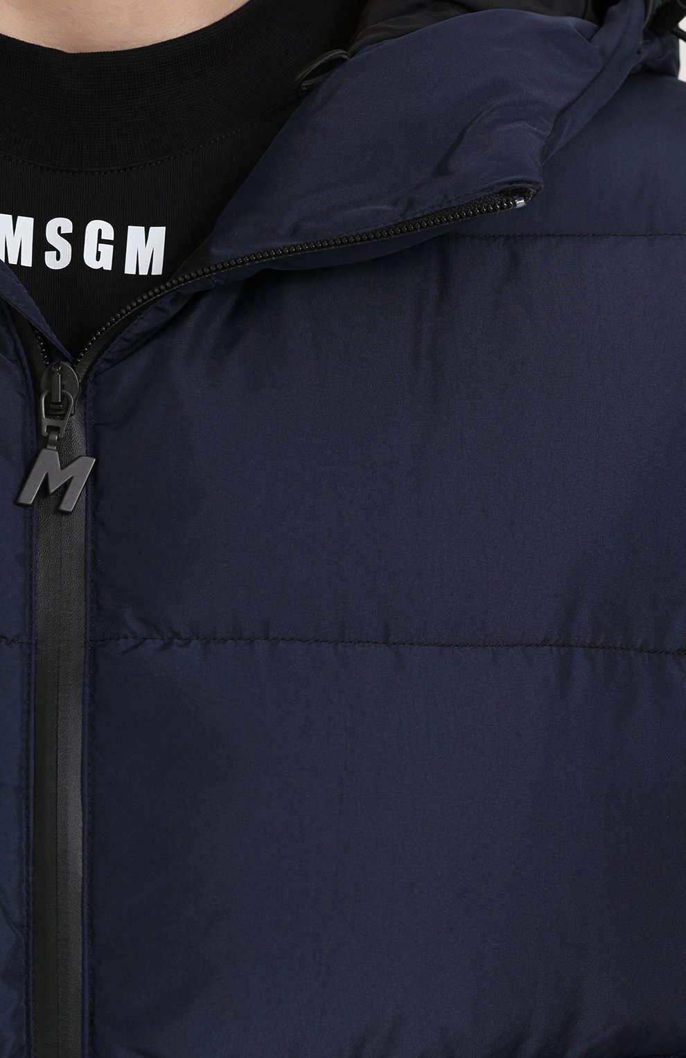 Стеганый пуховик на молнии с капюшоном MSGM, арт. 2340MH05 174702, фото 5