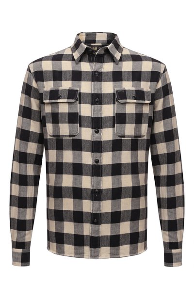 Рубашка из хлопка и льна RRL, арт. 782856993, фото 1