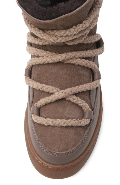 Кожаные полусапоги INUIKII светло-коричневого цвета по цене 24650 руб., арт. 3001.003.0022/33-38, фото 4 Кожаные полусапоги INUIKII, арт. 3001.003.0022/33-38, фото 4