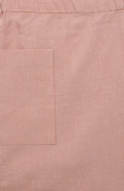 Шорты из хлопка и льна BONPOINT розового цвета по цене 12300 руб., арт. E20JOKER2(024A)_683627, фото 3 Шорты из хлопка и льна BONPOINT, арт. E20JOKER2(024A)_683627, фото 3