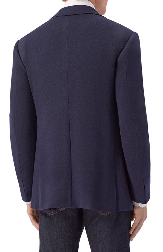 Кашемировый пиджак Kiton UG81K0150G06 Синий  UG81K0150G06 Фото 5
