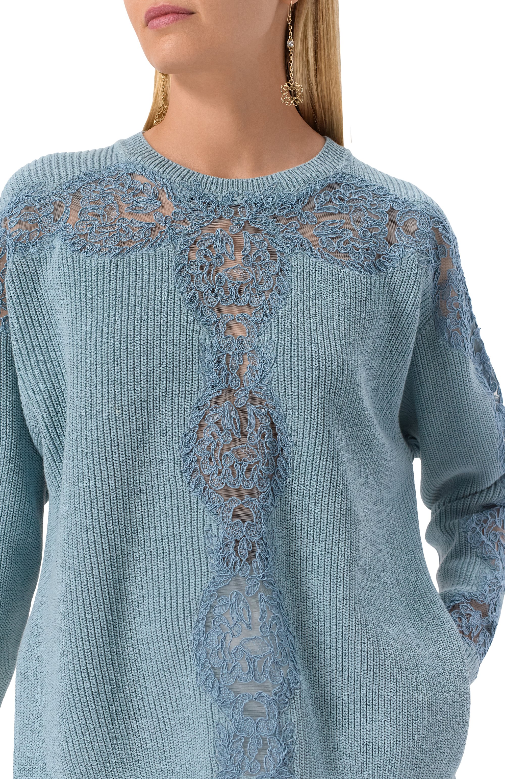 Хлопковый свитер ELIE SAAB, арт. T0154, фото 5