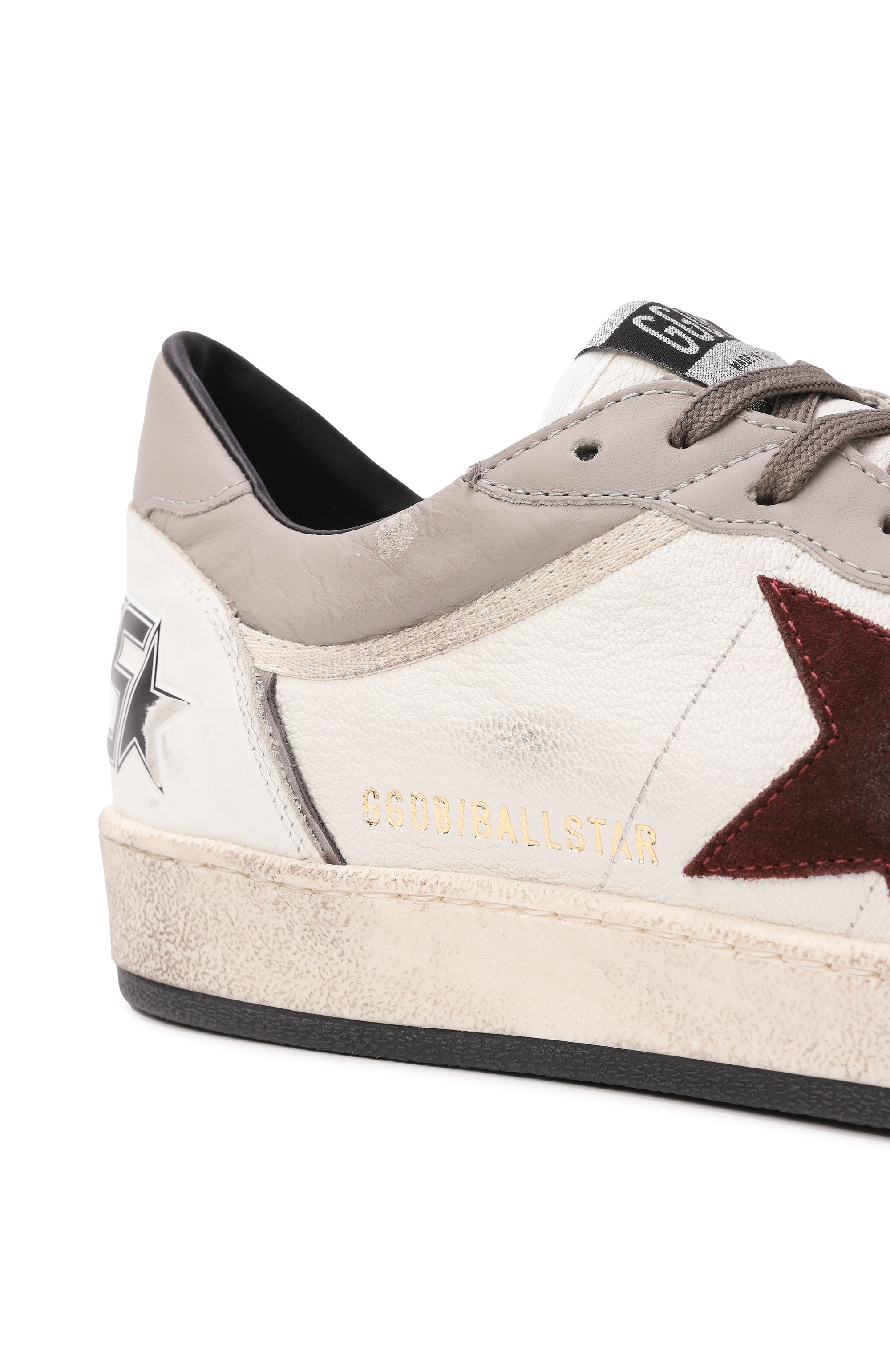 Кожаные кеды ballstar GOLDEN GOOSE DELUXE BRAND, арт. GMF00832.F008158, фото 7