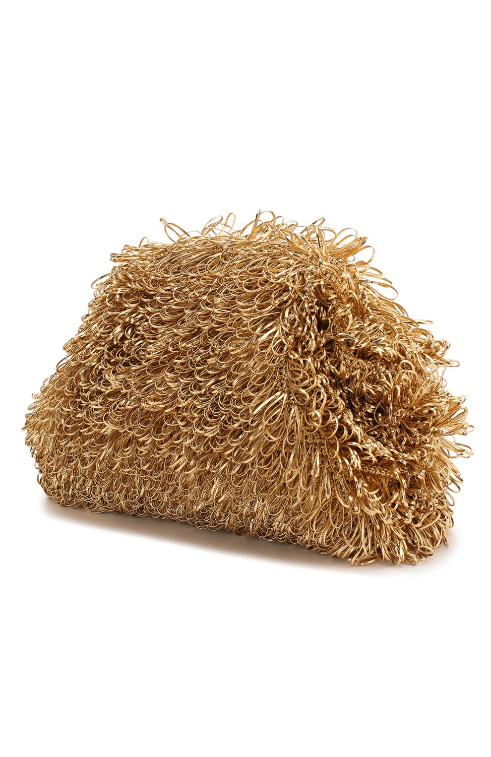 Клатч pouch BOTTEGA VENETA золотого цвета по цене 769000 руб., арт. 591968/VCQA0, фото 3 Клатч pouch BOTTEGA VENETA, арт. 591968/VCQA0, фото 3