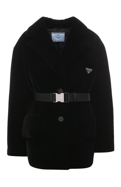 Бархатный пуховик PRADA, арт. 29Y862-1XJX-F0002-212, фото 1
