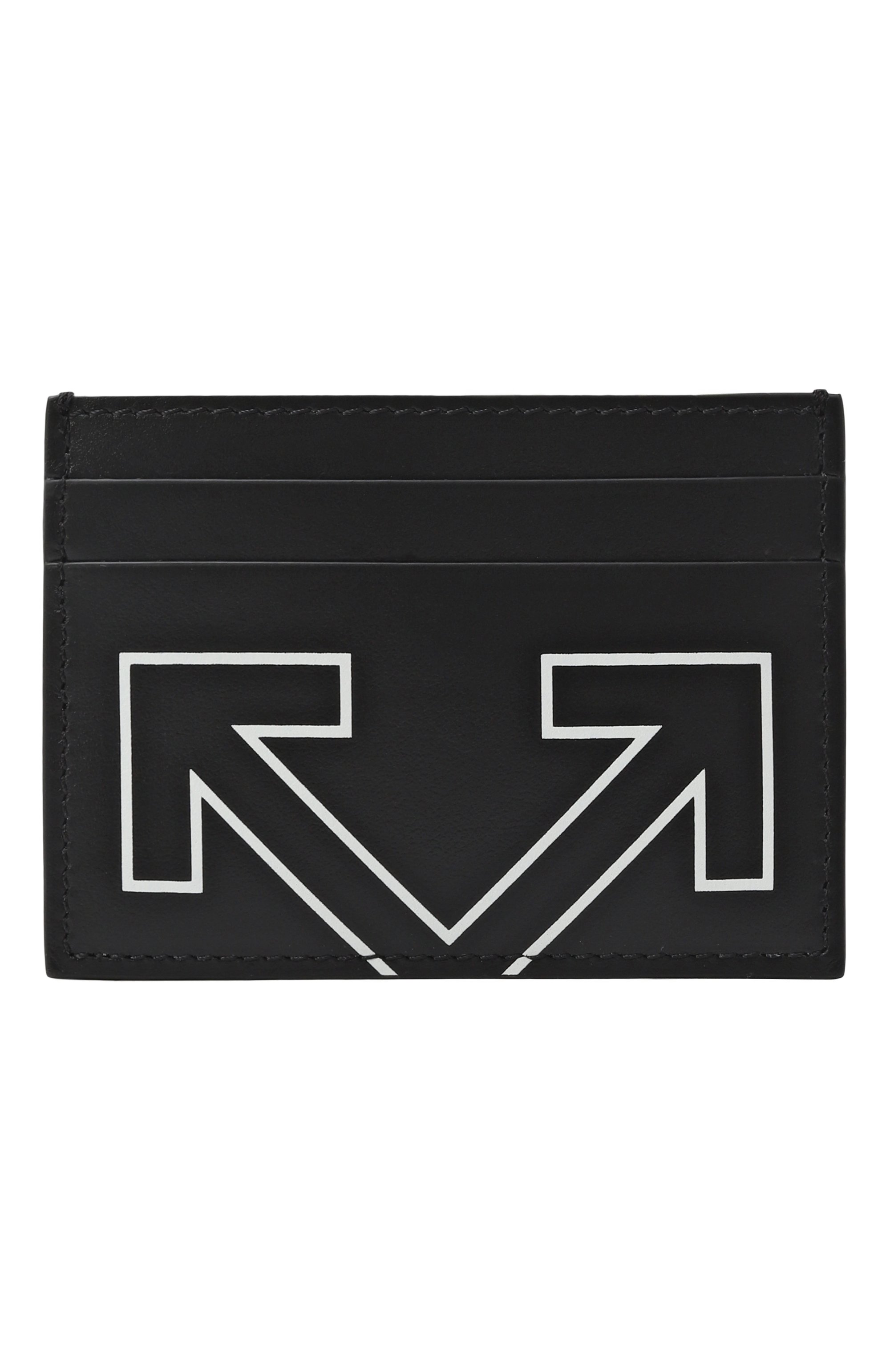 Кожаный футляр для кредитных карт OFF-WHITE черного цвета по цене 21300 руб., арт. 0MND09BC99LEA001, фото 1 Кожаный футляр для кредитных карт OFF-WHITE, арт. 0MND09BC99LEA001, фото 1