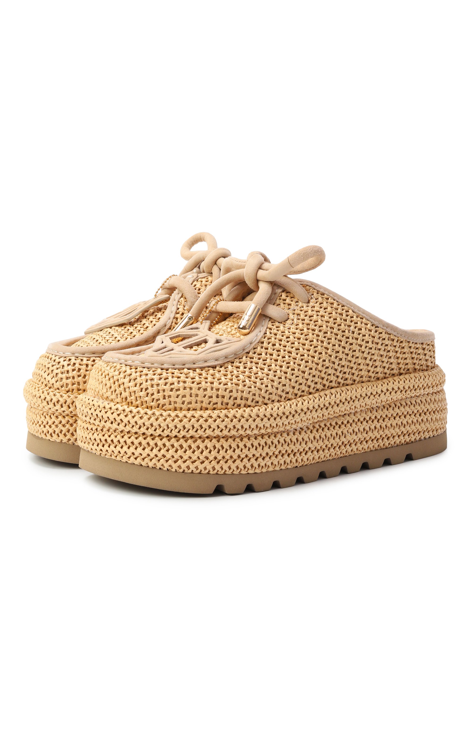 Текстильные сабо blizzard NAKED WOLFE, арт. BLIZZARD/RAFIA, фото 1