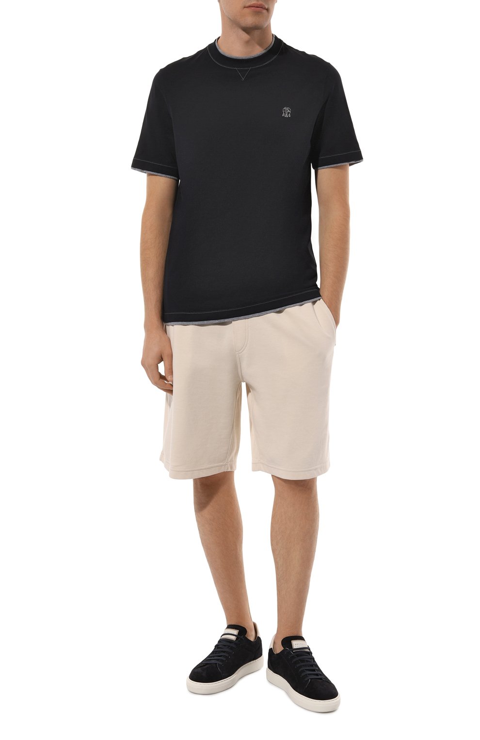 Хлопковая футболка BRUNELLO CUCINELLI, арт. M0B137451G, фото 2