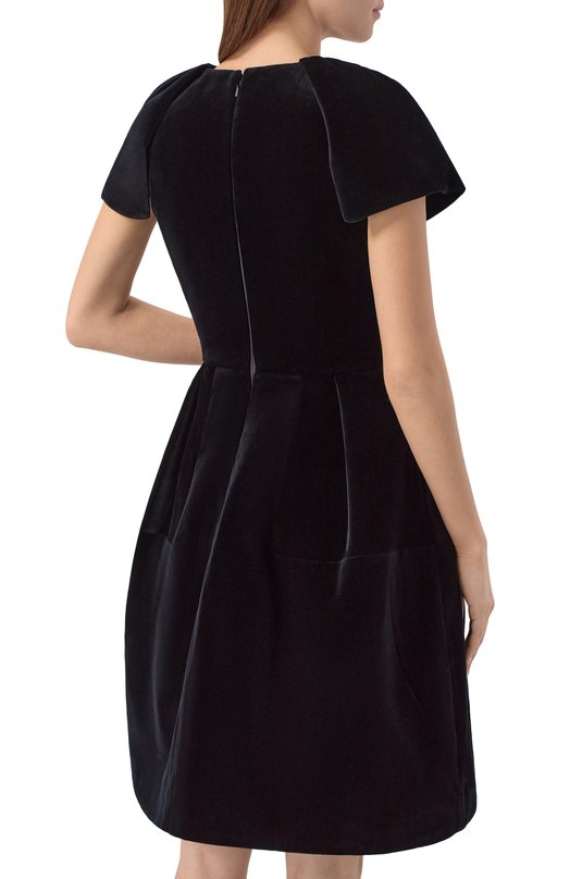 Бархатное платье Dice Kayek FW25R270 KDF BLACK Чёрный  FW25R270 KDF BLACK Фото 3