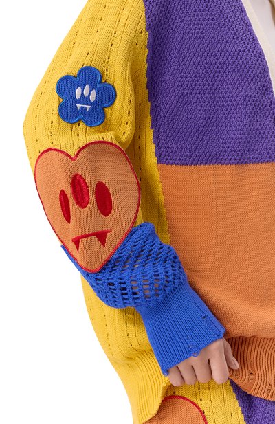 Хлопковый кардиган BARROW разноцветного цвета по цене 42400 руб., арт. S5BWW0CA078, фото 5 Хлопковый кардиган BARROW, арт. S5BWW0CA078, фото 5