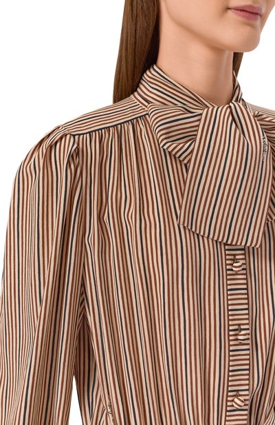 Шелковое платье VALENTINO бежевого цвета по цене 671000 руб., арт. 8B3VAGV6/9T2, фото 4 Шелковое платье VALENTINO, арт. 8B3VAGV6/9T2, фото 4