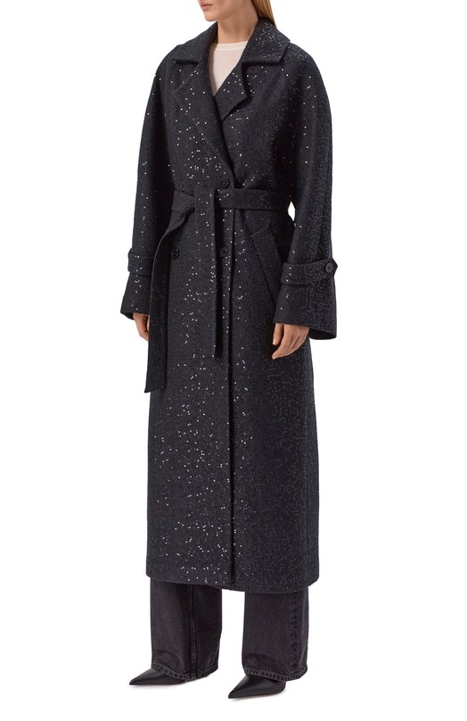 Шерстяное пальто Seven Lab SCU.02.903.14 Чёрный  SCU.02.903.14 Фото 3