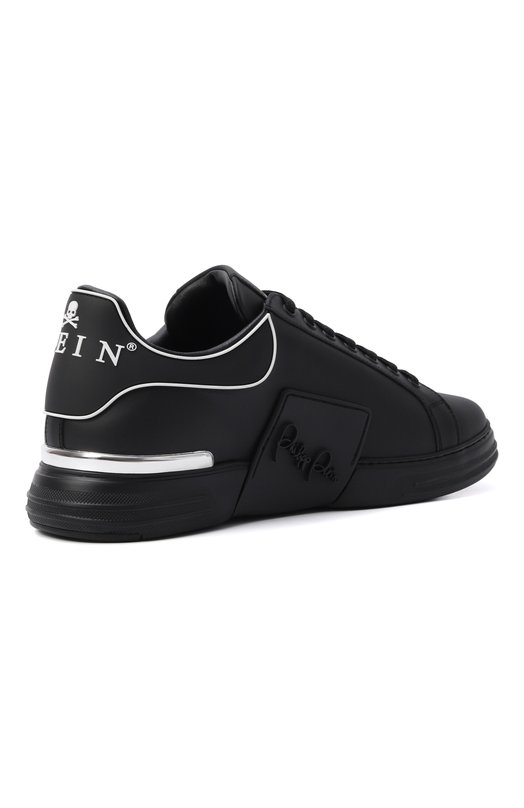Кожаные кеды Phantom Kicks Philipp Plein SAFS USC0904 PLE005N Чёрный  SAFS USC0904 PLE005N Фото 4