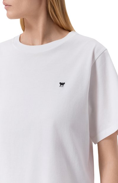 Хлопковая футболка WEEKEND MAX MARA белого цвета по цене 10450 руб., арт. WKDVENAC0, фото 5 Хлопковая футболка WEEKEND MAX MARA, арт. WKDVENAC0, фото 5