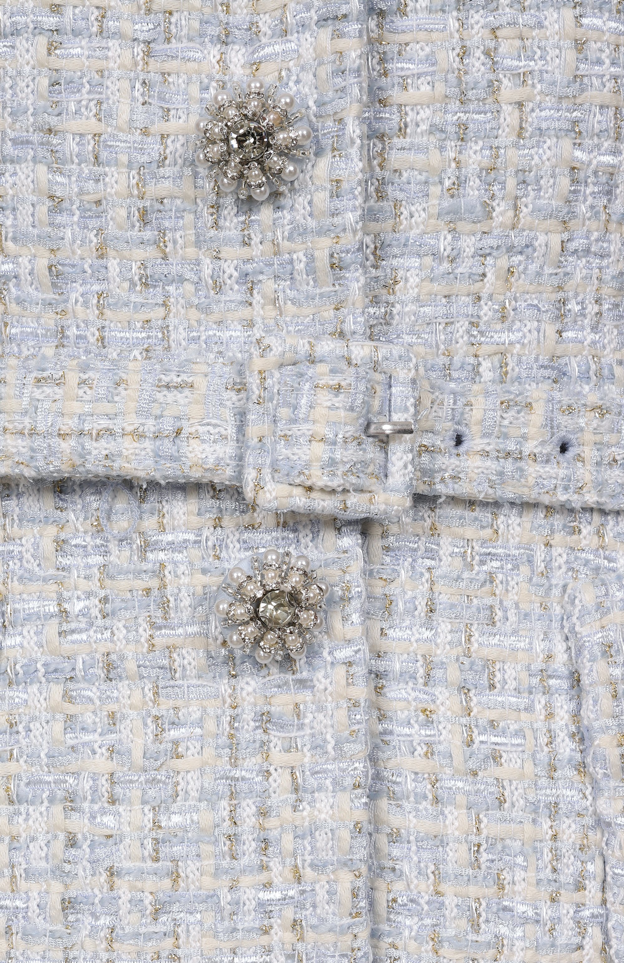 Твидовое платье SELF-PORTRAIT, арт. SS25-148MA-BL, фото 6